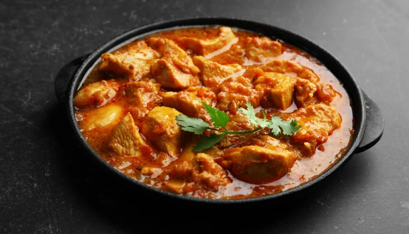 Curry de poulet au lait de coco