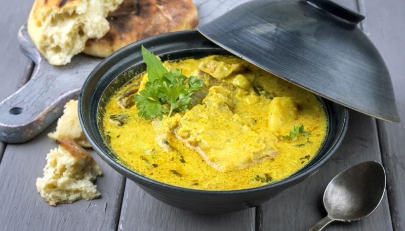 Filet de colin au curry