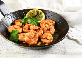 Gambas à l'ail et au persil