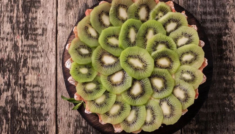 Gâteau au kiwi et à la vanille