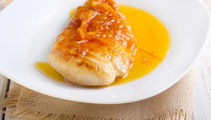 Poulet à la crème d'orange