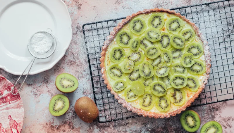 Tarte aux kiwis à la crème pâtissière