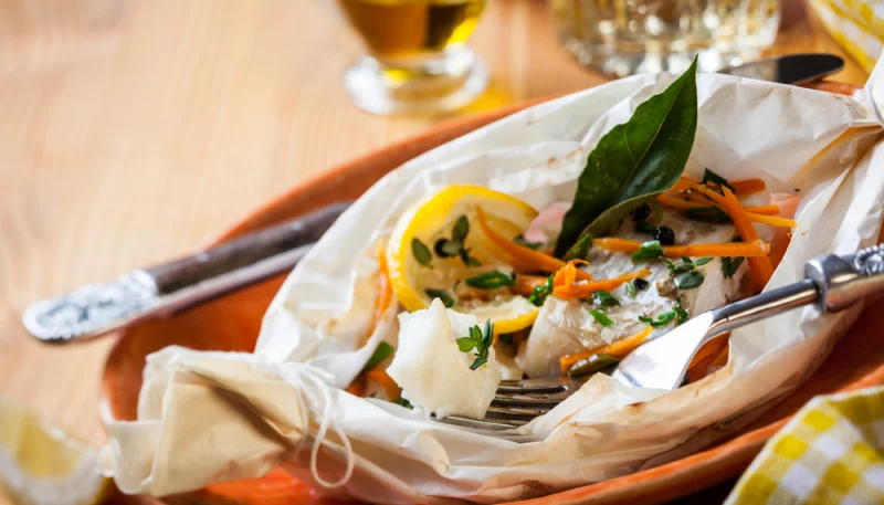 Cabillaud en papillote aux herbes de Provence