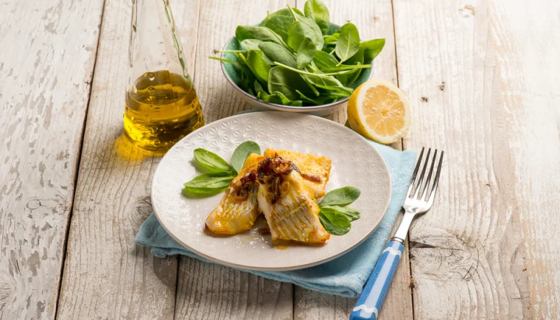 Dos de cabillaud sauce paprika