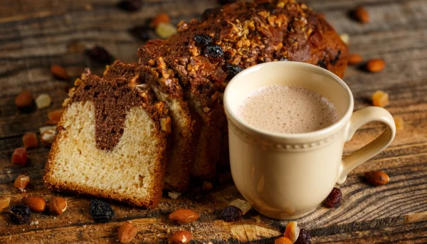 Cake marbré au gingembre