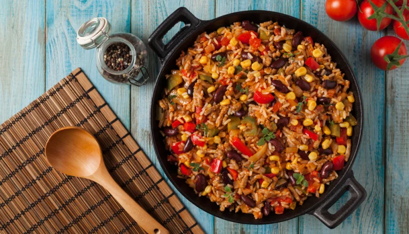 Riz mexicain express