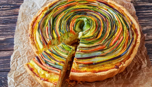 Tarte spirale aux légumes