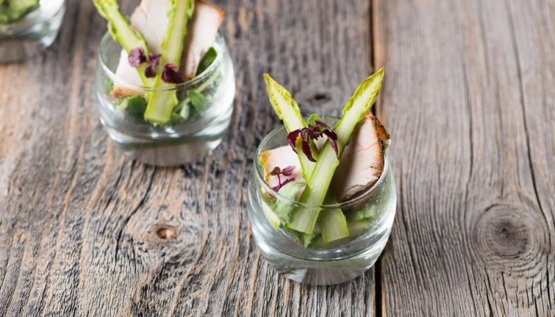 Asperges à la flamande et au poulet