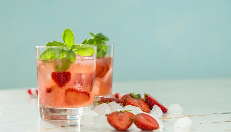 Cocktail fraises-basilic