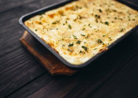 Gratin sans gluten au sarrasin et parmesan