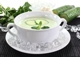 Velouté glacé de concombre