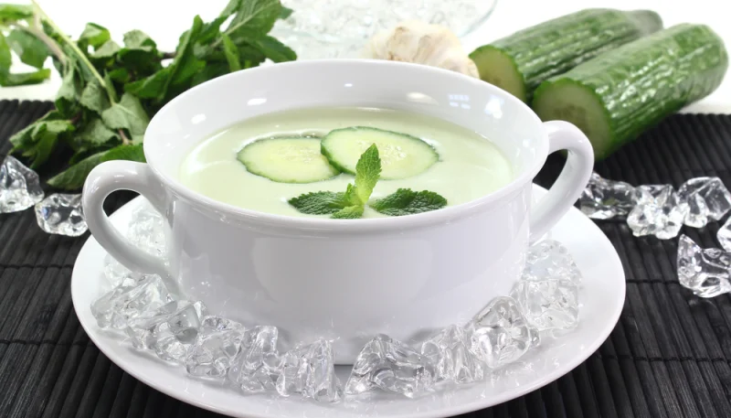 Velouté glacé de concombre