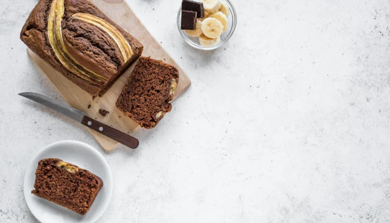 Banana bread au chocolat