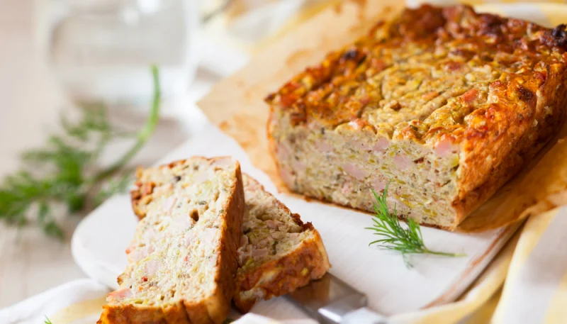 Cake de jambon aux courgettes