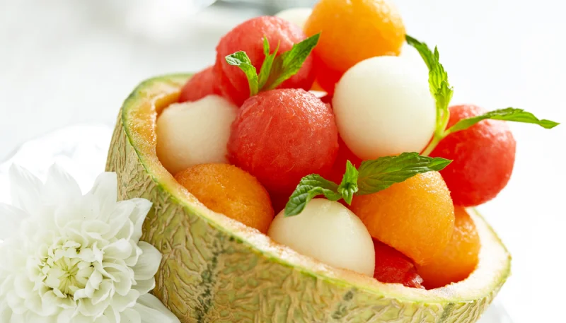 Fresh bowl pastèques et melons