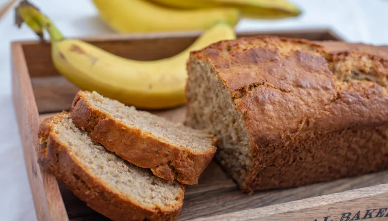 Gâteau à la banane et à la farine de maïs
