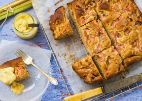 Gâteau citron rhubarbe
