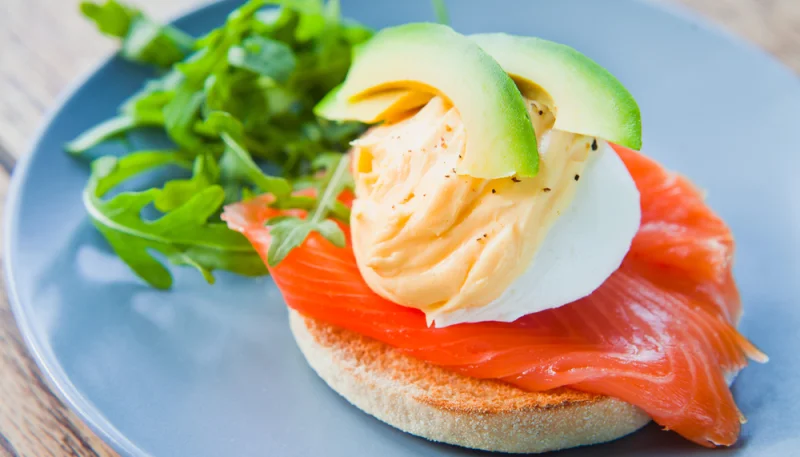 Muffin avocat saumon