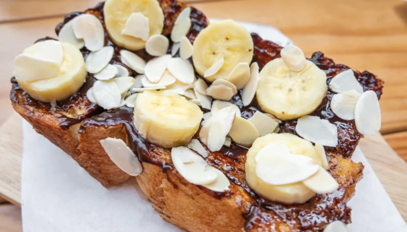 Pain perdu banane chocolat