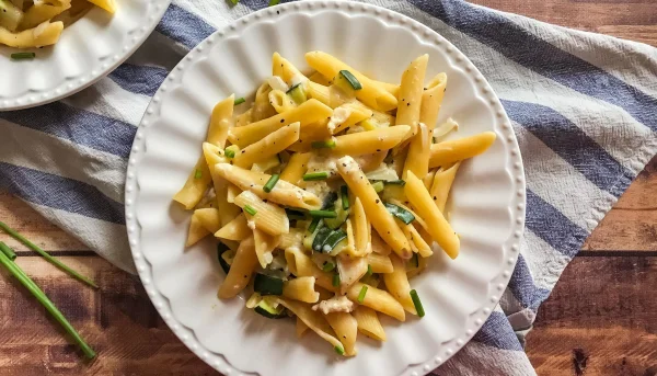 Pâtes au poulet et au boursin