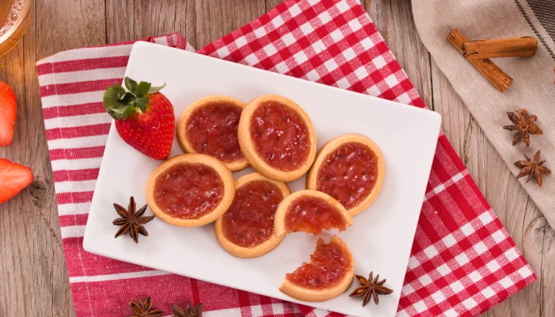 Pies fraises rhubarbe