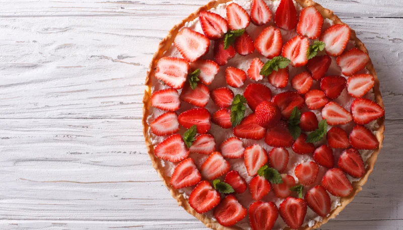 Tarte aux fraises sans cuisson