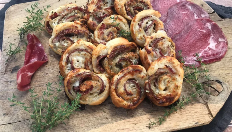 Roulés à la coppa et au parmesan