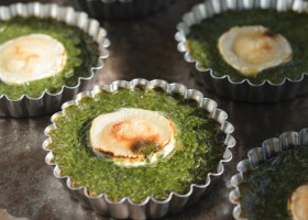 Tartelettes aux épinards et au fromage de chèvre