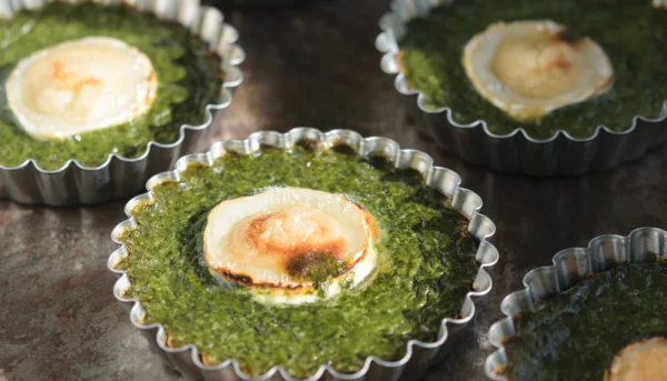 Tartelettes aux épinards et au fromage de chèvre