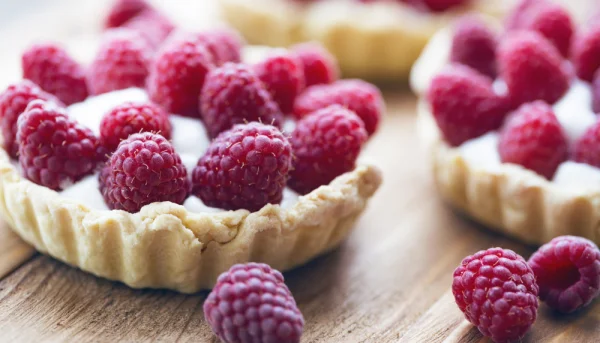 Tartelettes aux framboises et à la crème au mascarpone