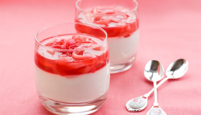 Verrine coco rhubarbe