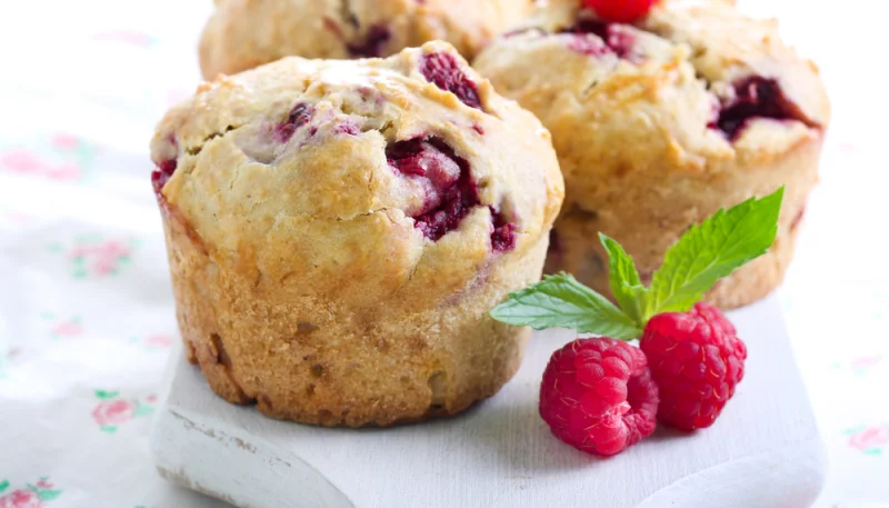 Muffins express aux framboises