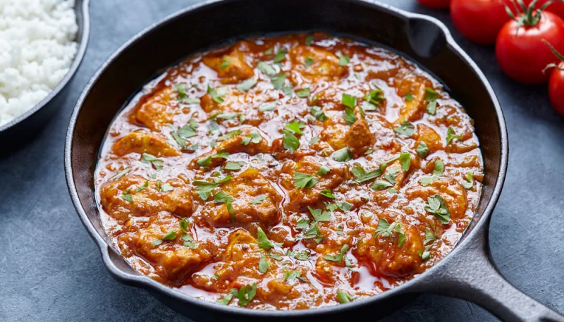 Poulet jalfrezi aux épices