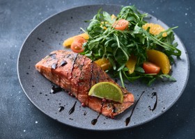 Saumon et sa marinade au pastis et à l'orange