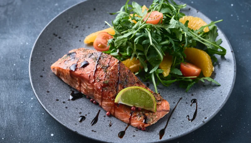 Saumon et sa marinade au pastis et à l'orange