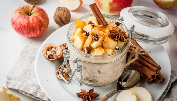 Verrine de pain d'épices et pommes
