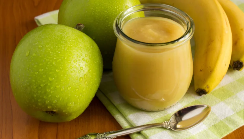 Compote de pommes à la banane