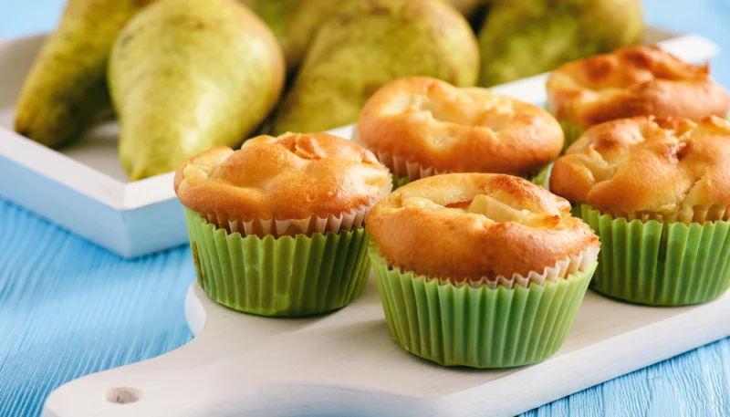 Fondants aux poires et cœur caramel au beurre salé