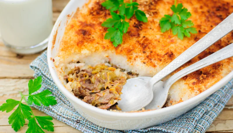 Hachis parmentier de thon à la coriandre