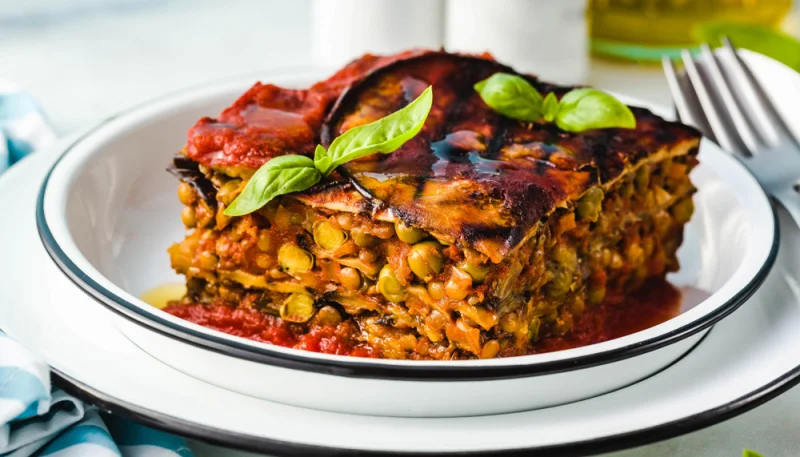 Lasagnes aux lentilles corail