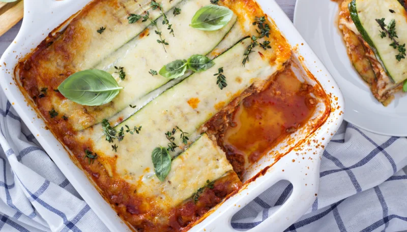 Lasagnes courgettes-feta