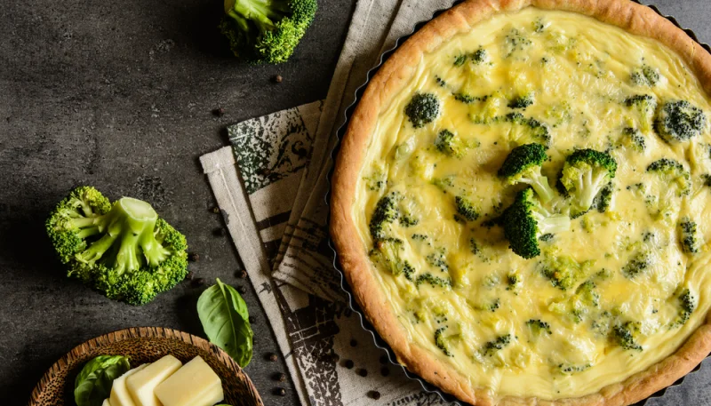 Quiche au brocolis et au thon