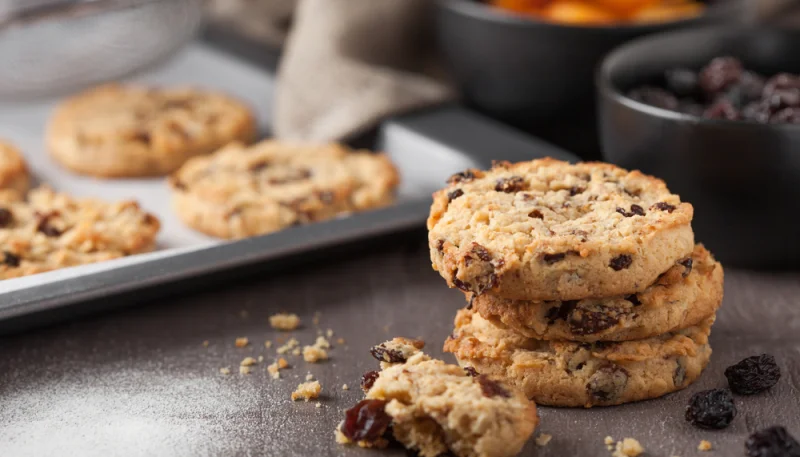 Sablés aux raisins secs