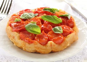 Tarte tatin aux tomates cerises