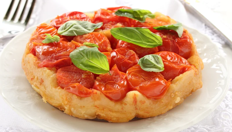 Tarte tatin aux tomates cerises