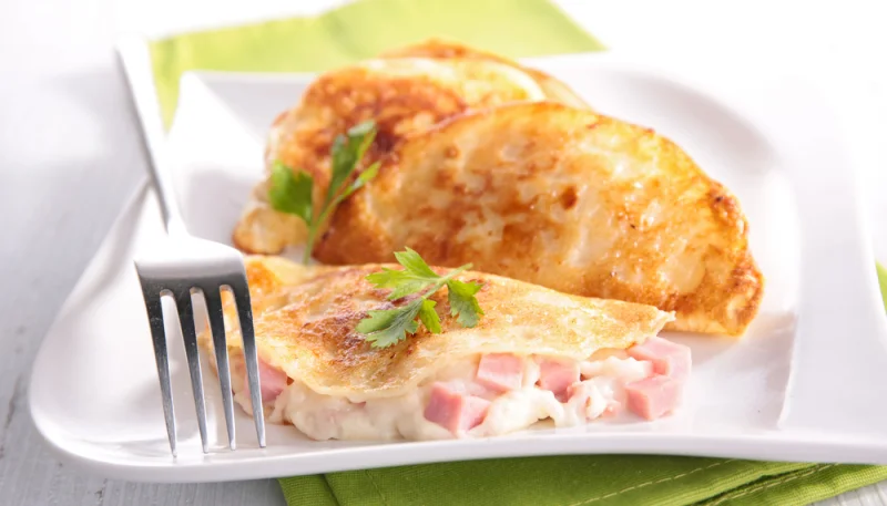 Crêpes au jambon et au comté
