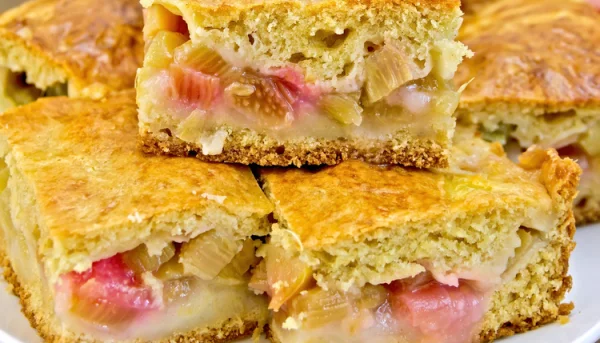 Gâteau rhubarbe et gingembre