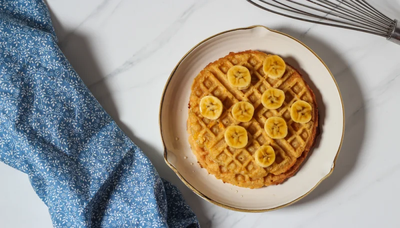Gaufres healthy à la banane
