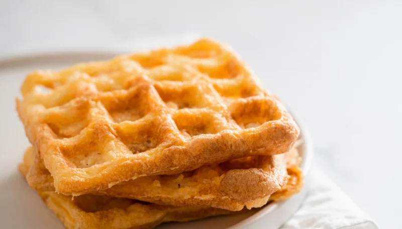 Gaufres salées aux lardons