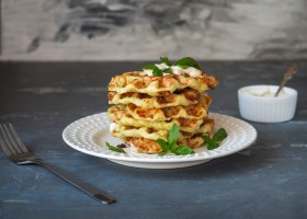 Gaufres salées vegan